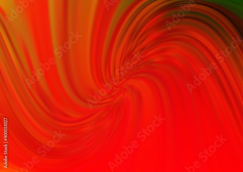Light Green  Red vector background with liquid shapes.