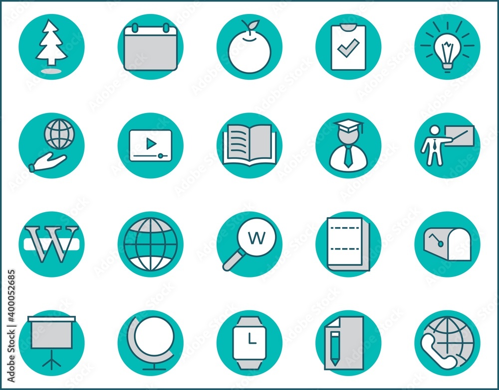 Wikipedia's birthday Set Line Vector Icon. Contains such Icons as Wikipedia, Open Book, Teacher, Blackboard, Pointer, Web Globe, Directory, Search, Lamp, Calendar. Editable Stroke. 32x32 Pixel Perfect Wikipedia's birthday Set Line Vector Icon. Contains such Icons as Wikipedia, Open Book, Teacher, Blackboard, Pointer, Web Globe, Directory, Search, Lamp, Calendar. Editable Stroke. 32x32 Pixel Perfect
