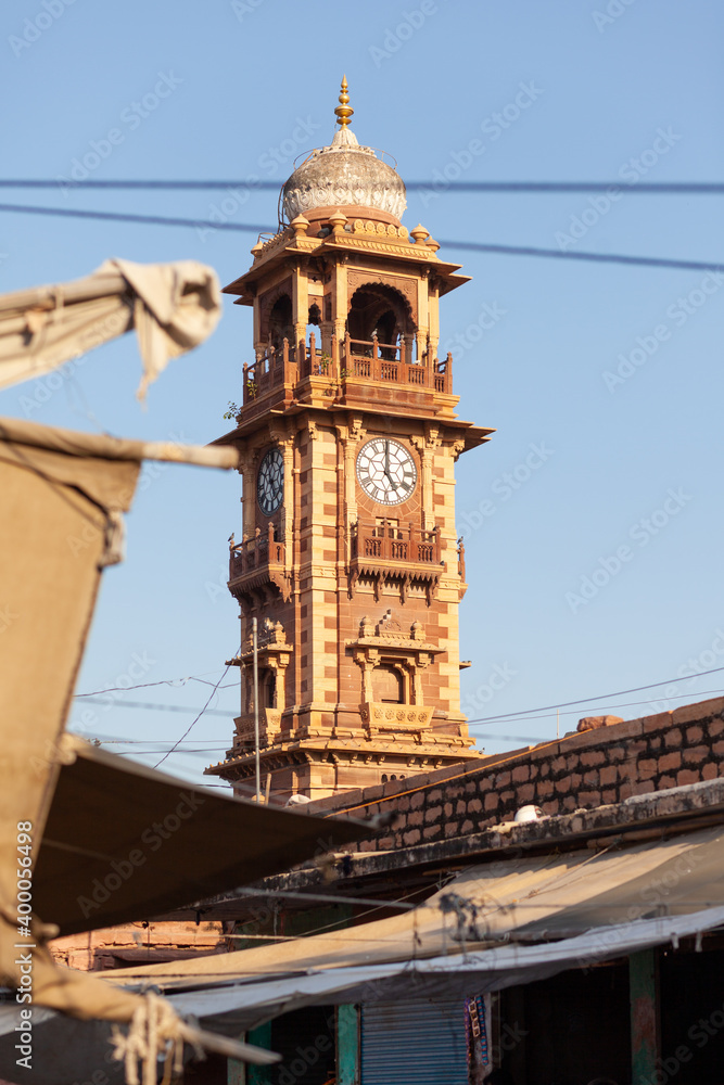 Uhrturm von Jodhpur, Indien