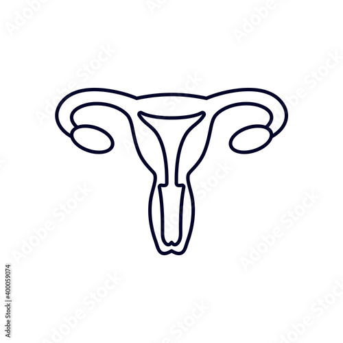 female reproductive organs logo design vector template, Organs logo design concept, Icon symbol