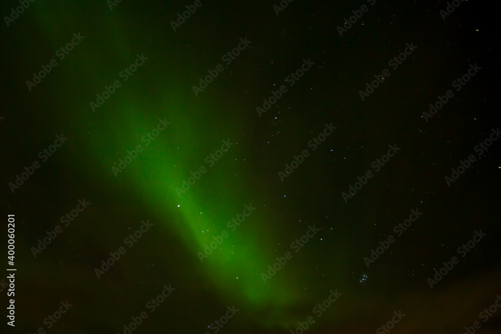 Fototapeta premium Aurora Borealis / Beautiful Northern Lights in Russia