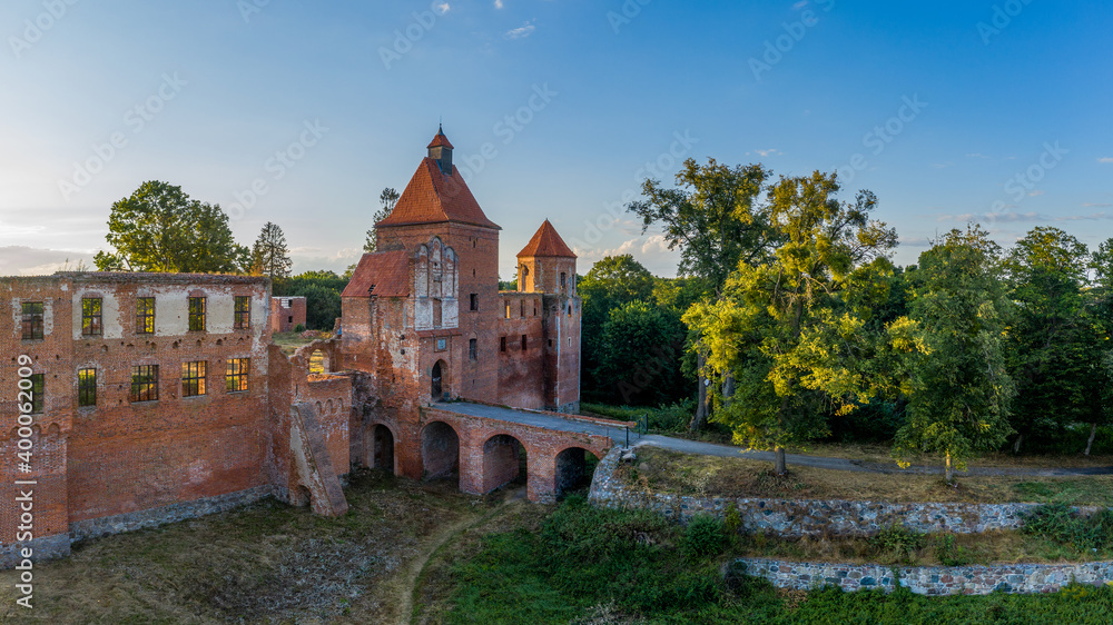 ruins of a medieval castle in Szymbark near Iława ruins of a medieval castle in Szymbark near Iława