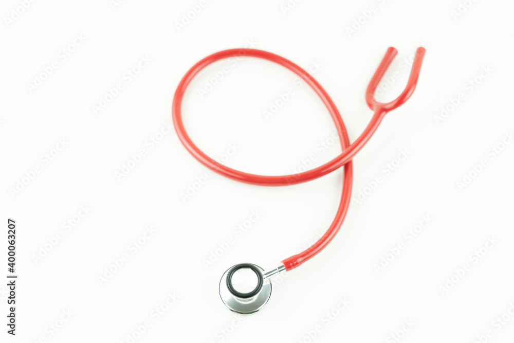 stethoscope on white background, health care concept stethoscope on white background, health care concept