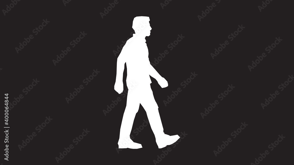 silhouette of a person walking silhouette of a person walking