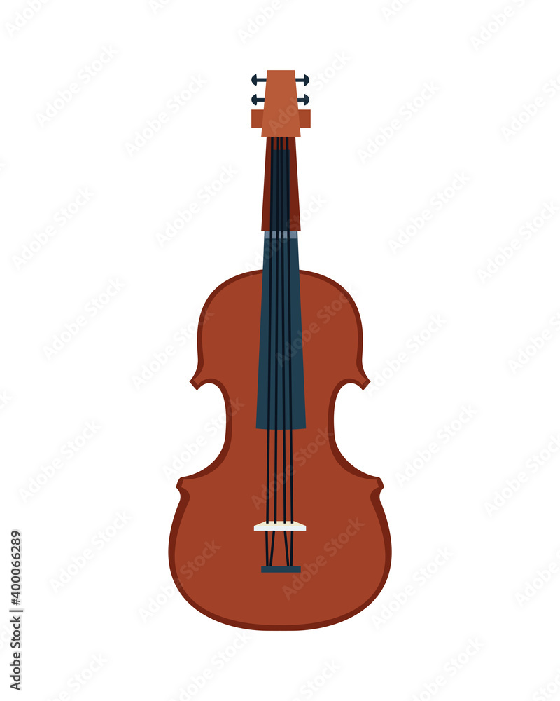 Fototapeta premium fiddle musical instrument isolated icon