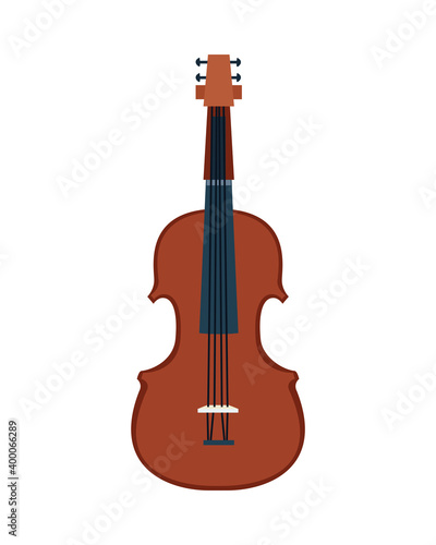 fiddle musical instrument isolated icon