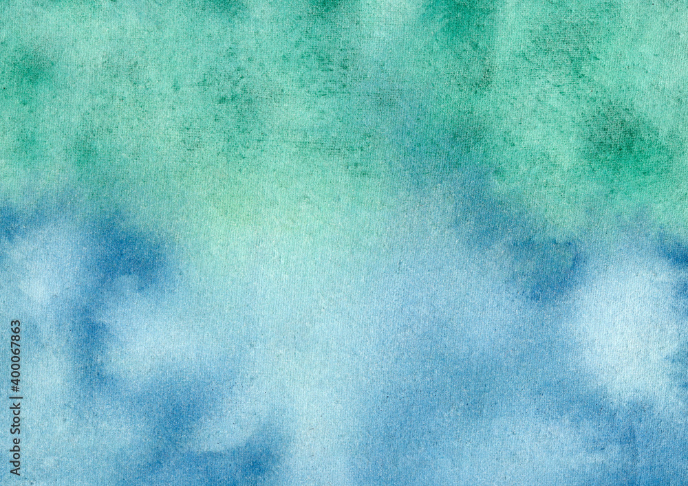 green and blue watercolor background, hand painted background green and blue watercolor background, hand painted background