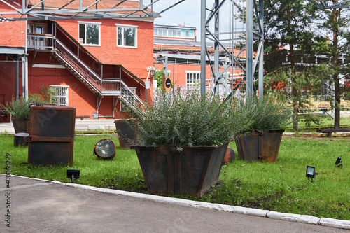 territory of an old factory turned into a public space photo