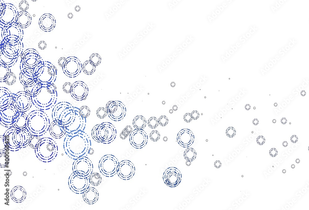 Light BLUE vector cover with spots. Light BLUE vector cover with spots.