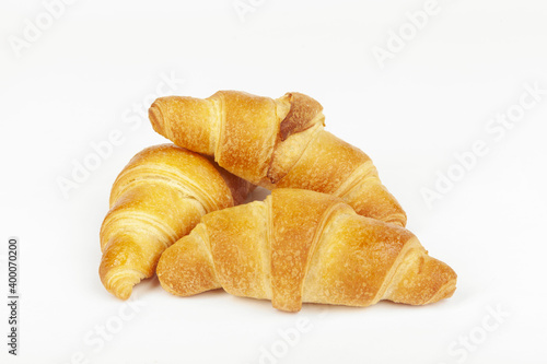 croisant on the white background photo