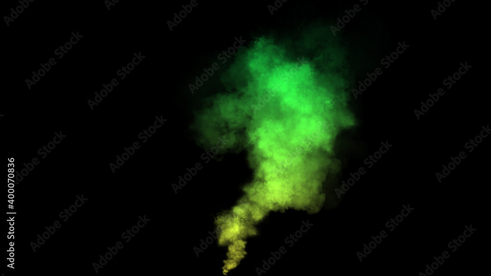Explosion chemistry green smoke bomb on isolated background. Freezing dry fog bombs texture overlays. Explosion chemistry green smoke bomb on isolated background. Freezing dry fog bombs texture overlays.