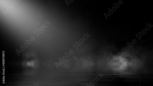 Mystery fog texture overlays for text or space. Smoke chemistry, mystery effect on isolated background. Stock illustration.