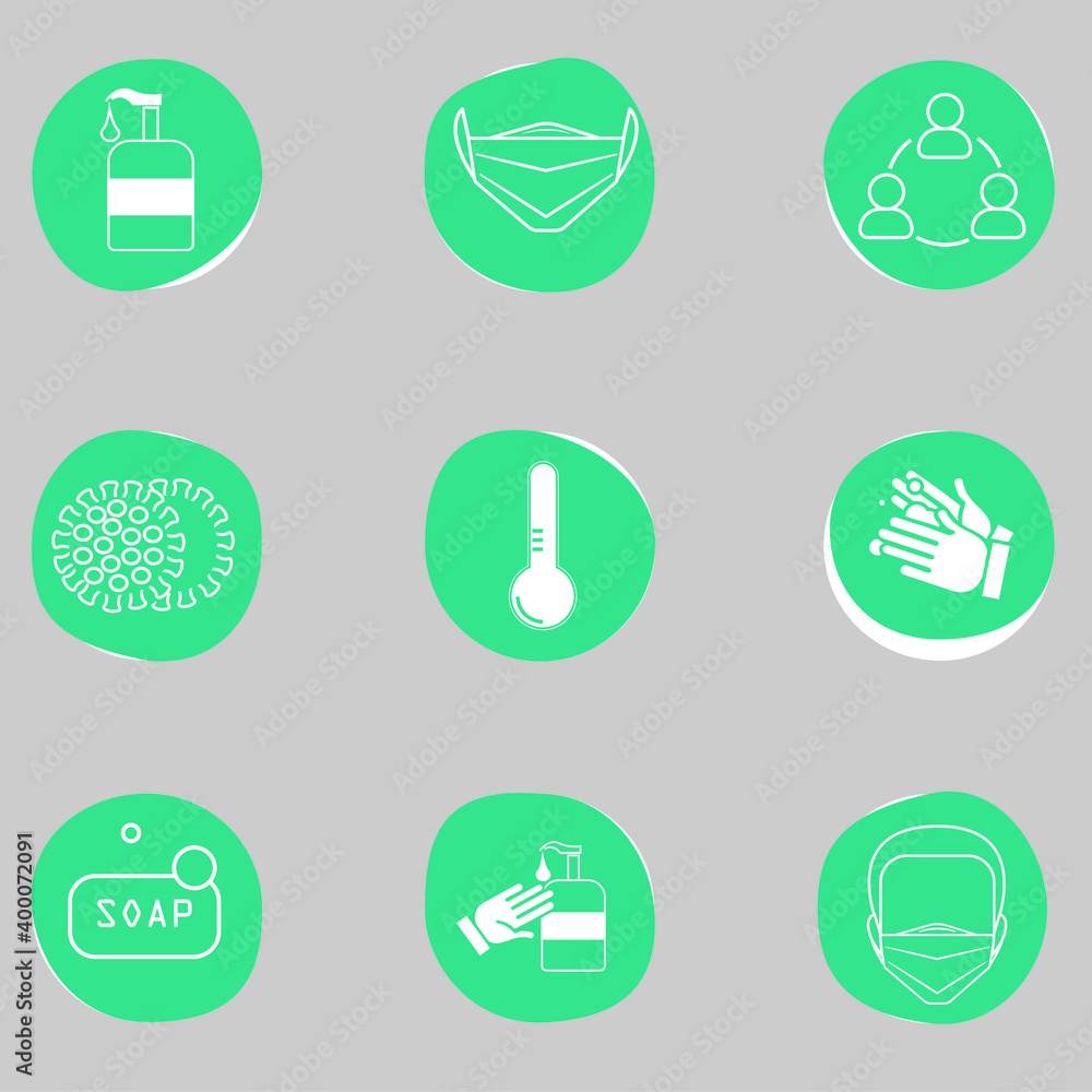 vector set of icons for health vector set of icons for health