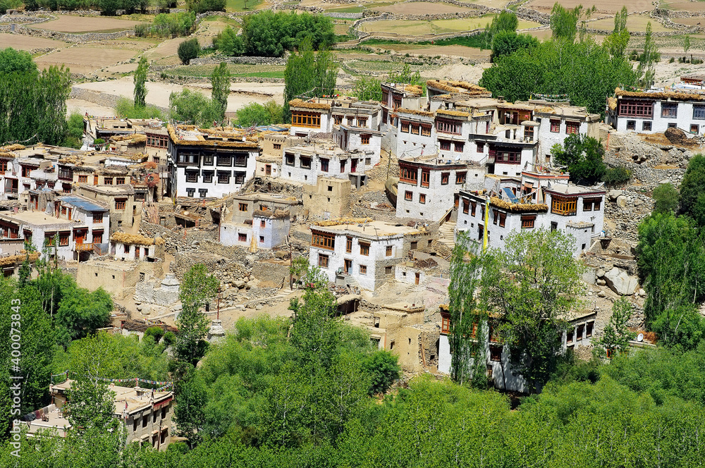 Tibetan village in the himalayas
