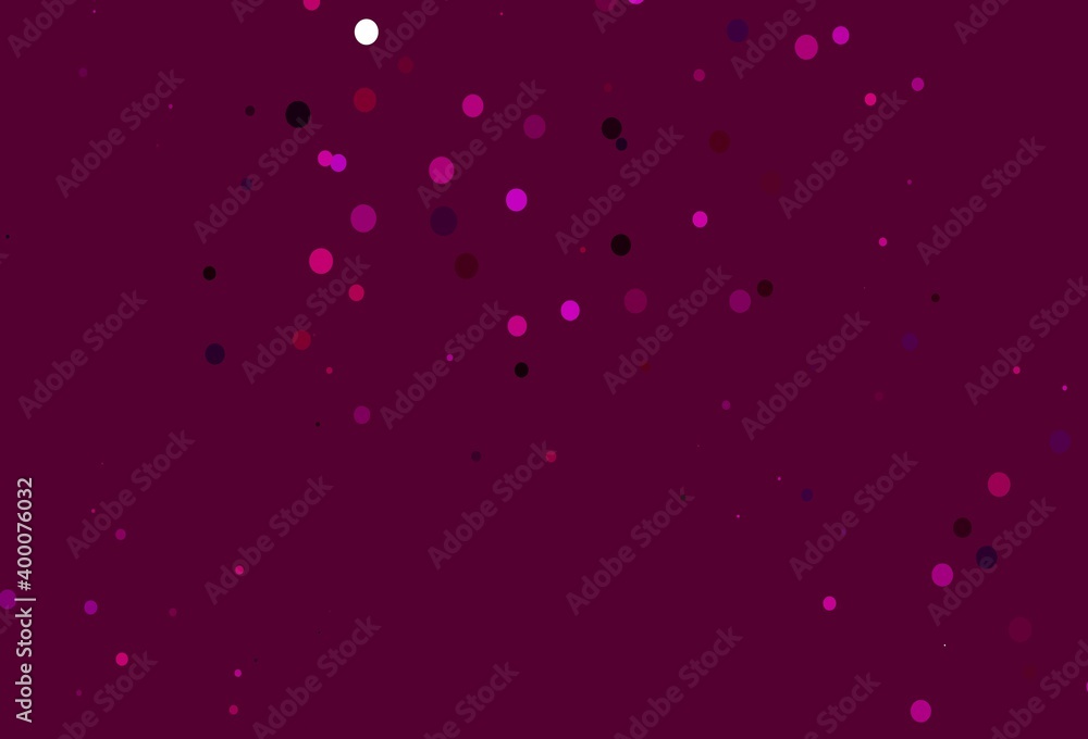 Light Purple vector cover with spots.