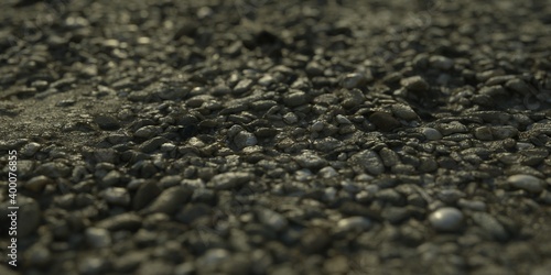 Obraz na płótnie Pebbles beach tilt shift blur w salonie