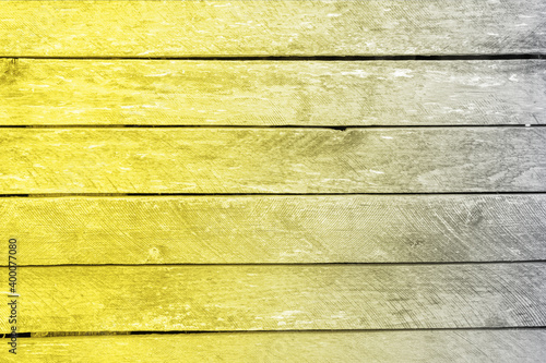 Wallpaper Mural The trendy colors of 2021 year are gray and yellow, old wooden rustic board two colors Torontodigital.ca