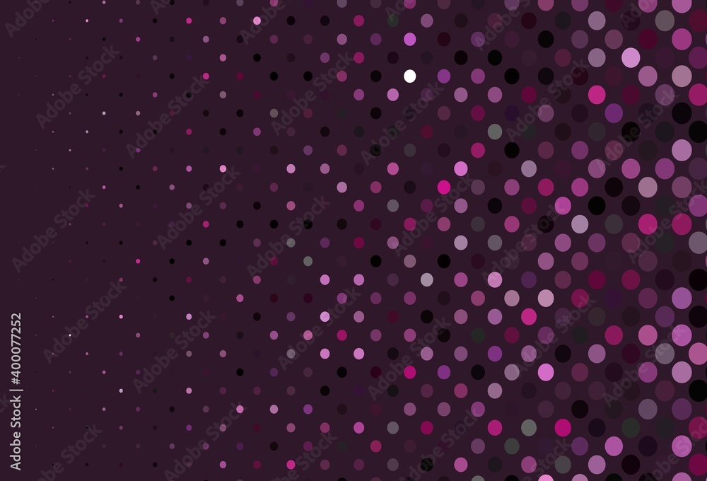 Dark Pink vector backdrop with dots. Dark Pink vector backdrop with dots.