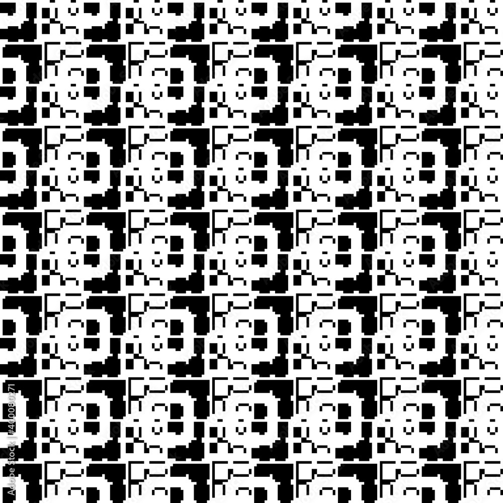 Seamless pattern. Figures, checks, lines ornament. Geometric background. Forms, rectangles, curves wallpaper. Ethnic motif. Tiles, shapes, strokes backdrop. Mosaic illustration. Digital paper. Vector Seamless pattern. Figures, checks, lines ornament. Geometric background. Forms, rectangles, curves wallpaper. Ethnic motif. Tiles, shapes, strokes backdrop. Mosaic illustration. Digital paper. Vector