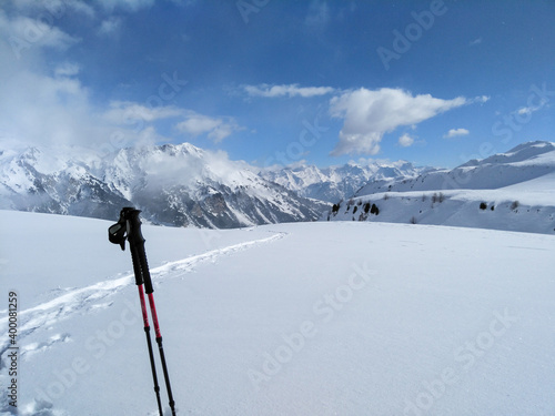 winter landscape, Lareccio canals and Colombe pass photo