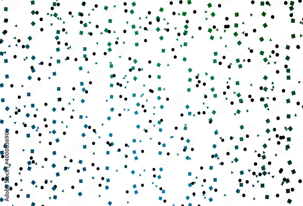 Light Blue, Green vector layout with circles, lines, rectangles. Light Blue, Green vector layout with circles, lines, rectangles.