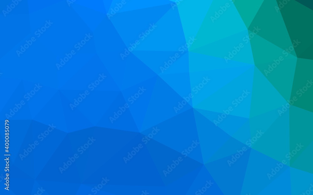 Light Blue, Green vector hexagon mosaic cover.