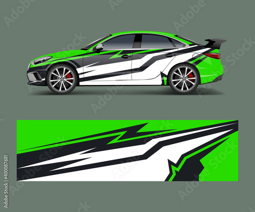 modern racing car wrap strip for racing sport car design.