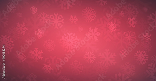 Arrière-plan festif de Noël avec des flocons de neige