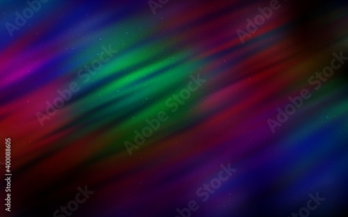 Dark Multicolor vector background with galaxy stars. Blurred decorative design in simple style with galaxy stars. Template for cosmic backgrounds.