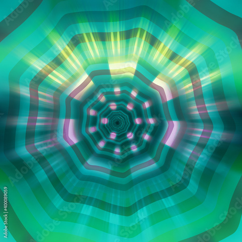 An abstract futuristic burst shape background image.