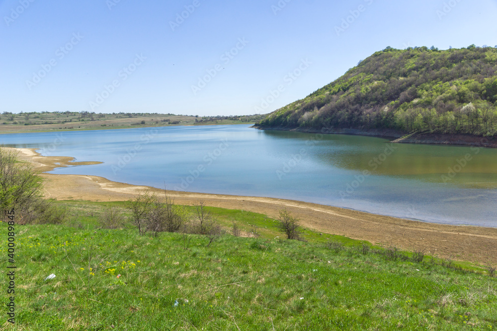 Spring landscape of Krapets Reservoir, Bulgaria