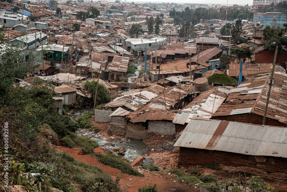 Kibera slum in Kenya