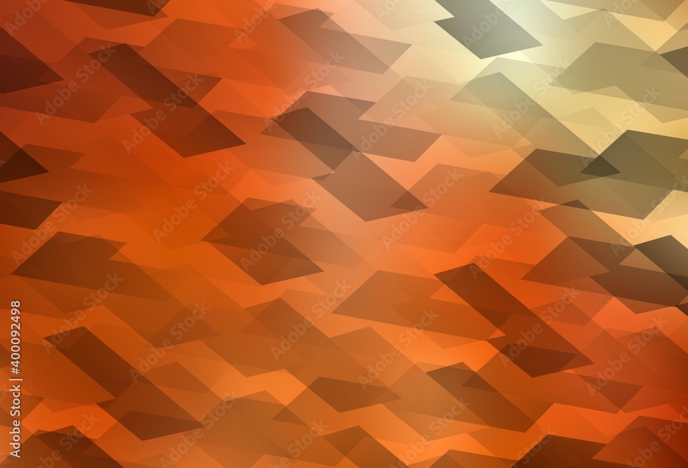 Light Red, Yellow vector background in polygonal style. Light Red, Yellow vector background in polygonal style.