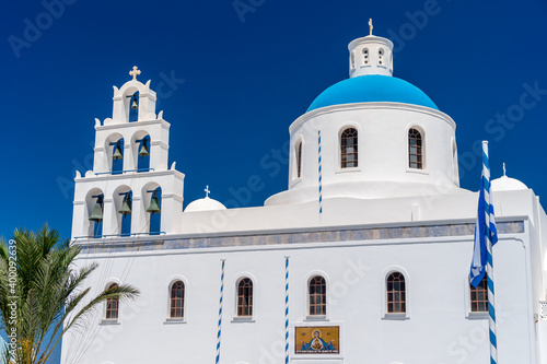 Panagia Platsani greek orthodox church in Oia, Santorini (also knows as Holy church of the father)