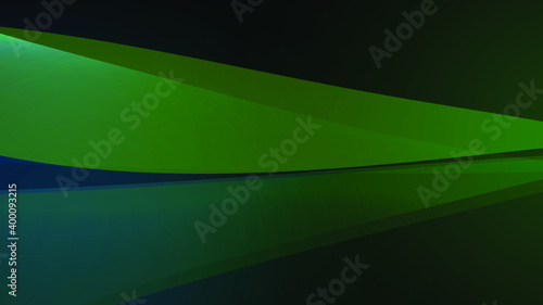 Green Dawn - abstract colorful background in blue red light and shadow 