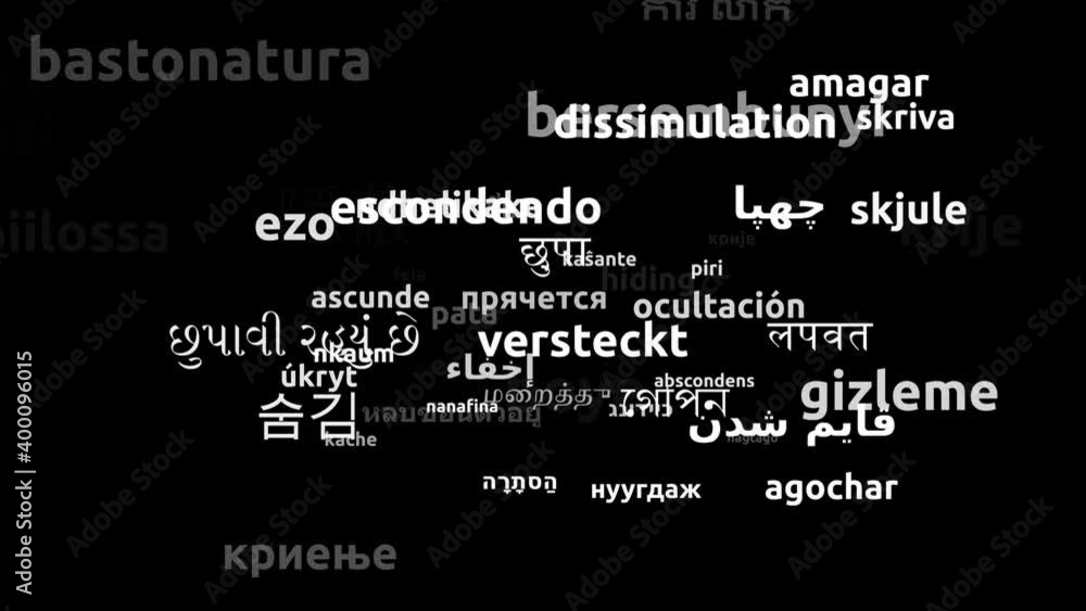 Hiding Translated in 54 Worldwide Languages Endless Looping 3d Zooming Wordcloud Mask Hiding Translated in 54 Worldwide Languages Endless Looping 3d Zooming Wordcloud Mask
