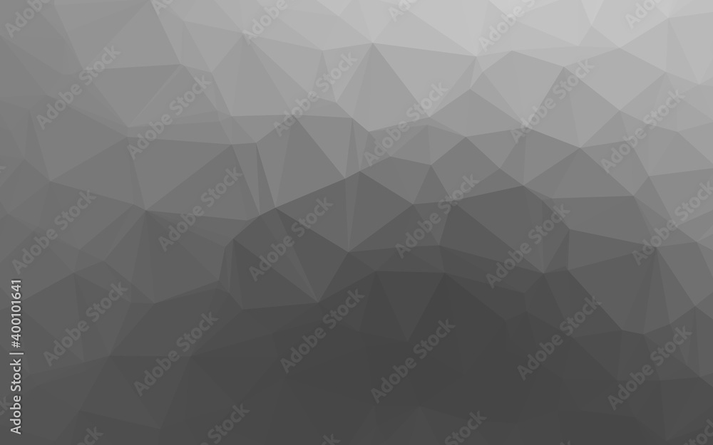 Light Silver, Gray vector triangle mosaic texture. Light Silver, Gray vector triangle mosaic texture.