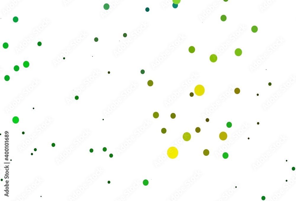Light Green, Yellow vector template with circles. Light Green, Yellow vector template with circles.