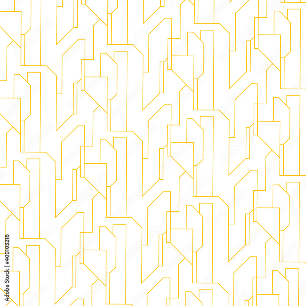 Seamless geometric pattern. Vector seamless pattern.  Abstract geometric pattern. Golden texture. 