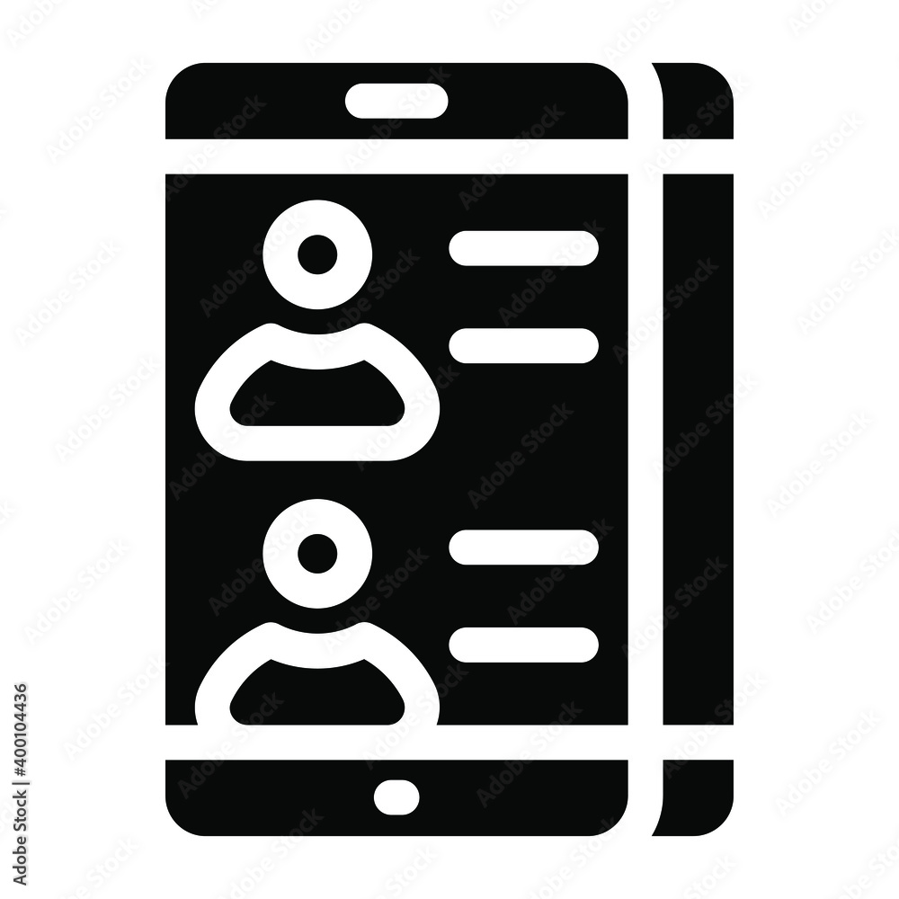 Digital profile in linear editable icon
Digital profile in linear editable icon