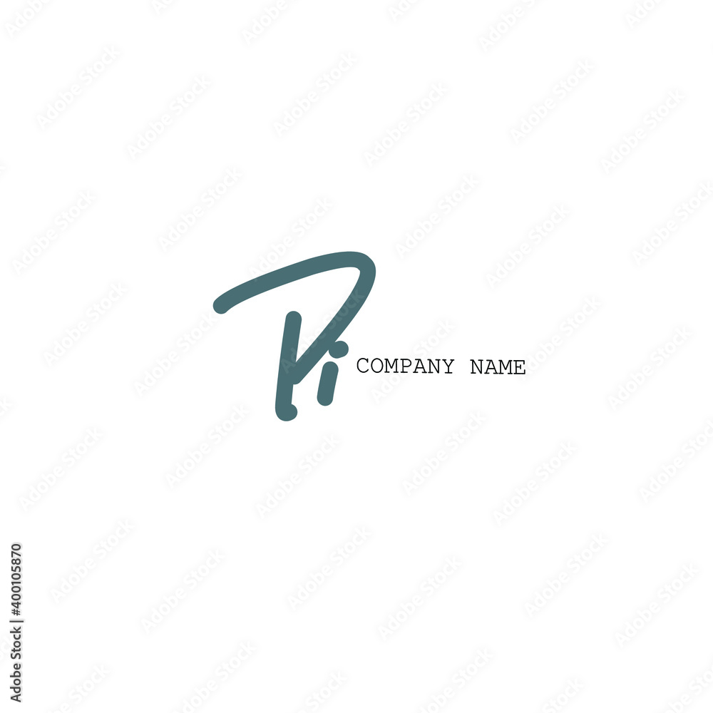 PI initial handwriting monogram name PI initial handwriting monogram name