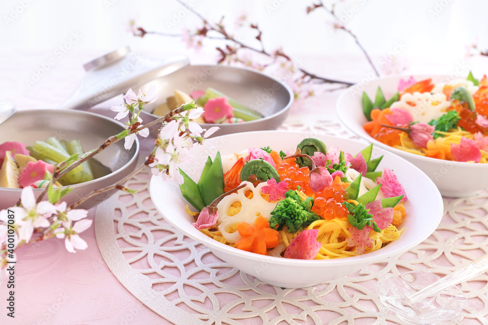 ちらし寿司 さくらの花 ちらし寿司 さくらの花