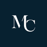 Initial letter MC monogram logo