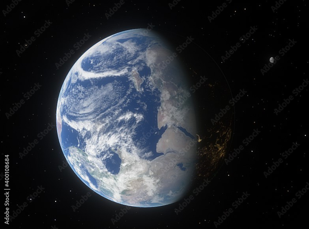 earth from space illustration