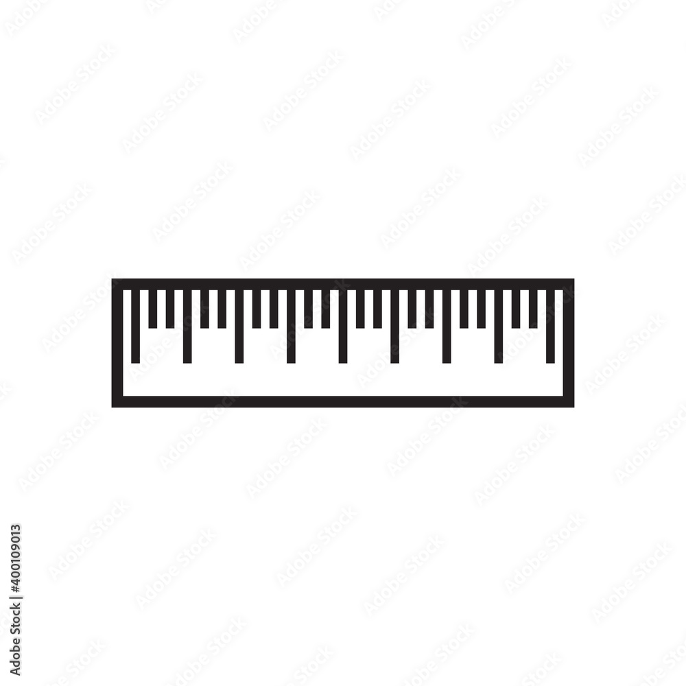 Ruler icon design template vector isolated illustration Ruler icon design template vector isolated illustration