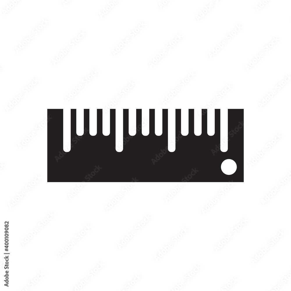 Ruler icon design template vector isolated illustration Ruler icon design template vector isolated illustration