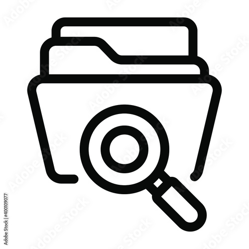 
Folder search in linear icon 
