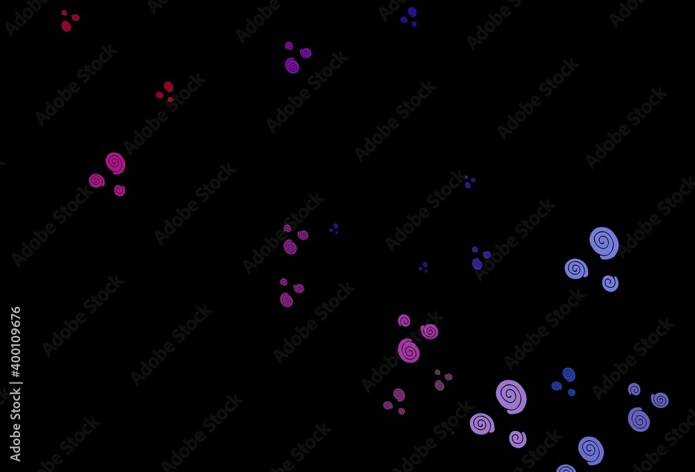 Dark Blue, Red vector background with bent lines. Dark Blue, Red vector background with bent lines.