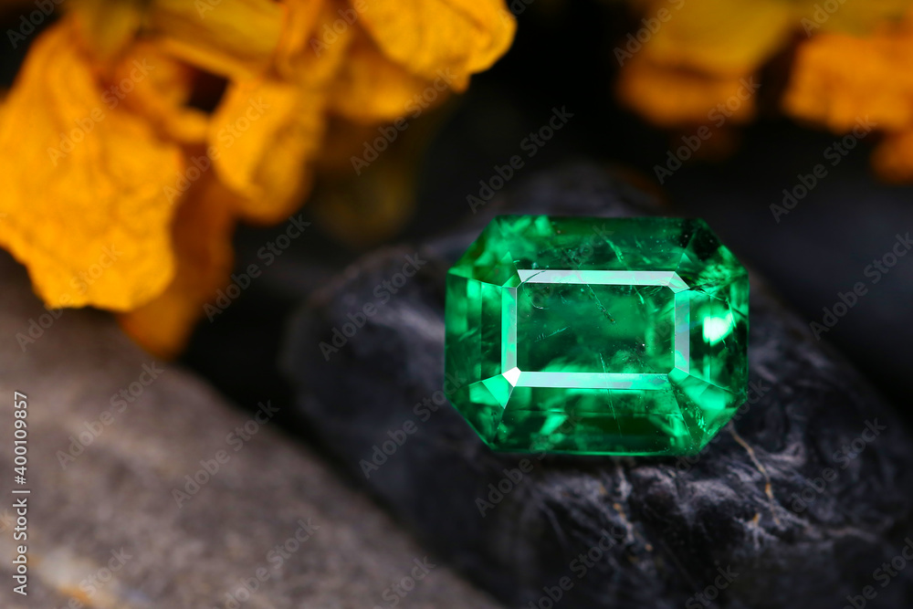 Emerald Gemstone Beauty Shot background Emerald Gemstone Beauty Shot background
