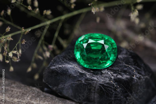 Emerald Gemstone Beauty Shot background